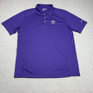 Dallas Cowboys Polo Shirt Mens Large Nike Golf Tour Performance Dri-Fit